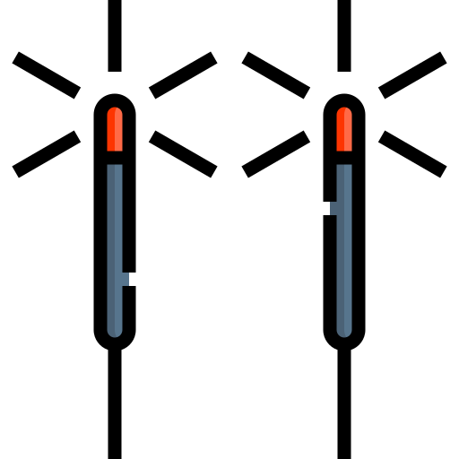 Фейерверк Detailed Straight Lineal color иконка