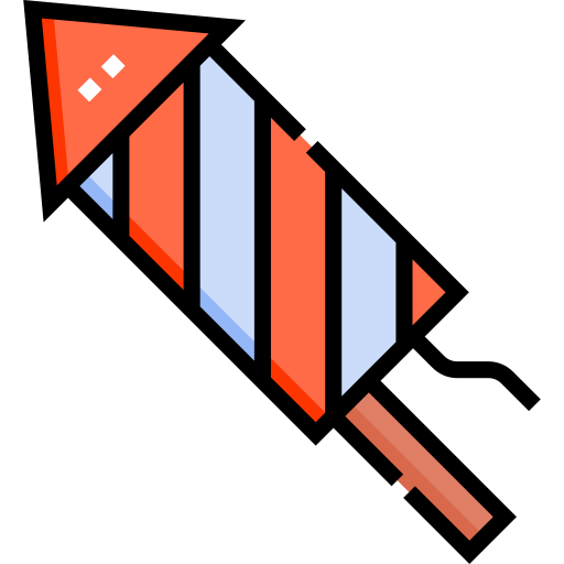 Фейерверк Detailed Straight Lineal color иконка