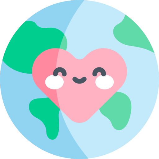 世界 Kawaii Flat icon