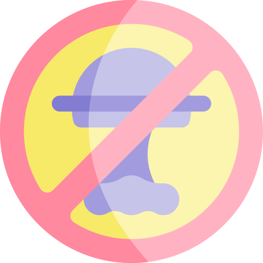 no nuclear Kawaii Flat icono