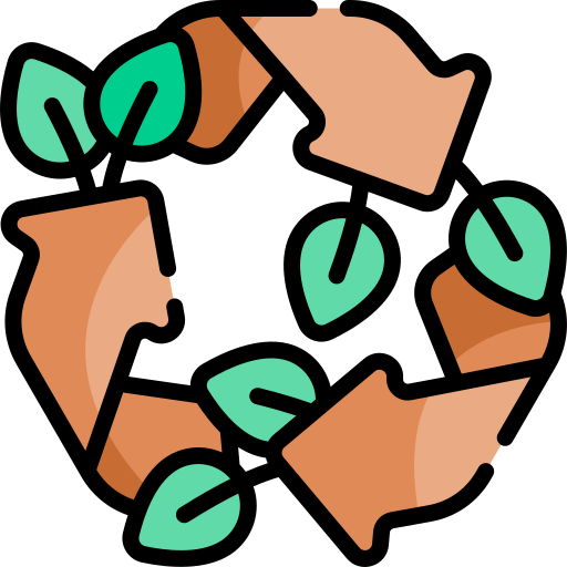 riciclare Kawaii Lineal color icona