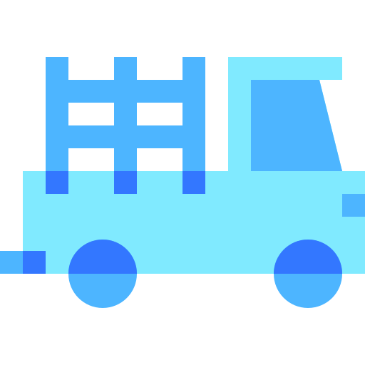 Pickup truck Basic Sheer Flat icon