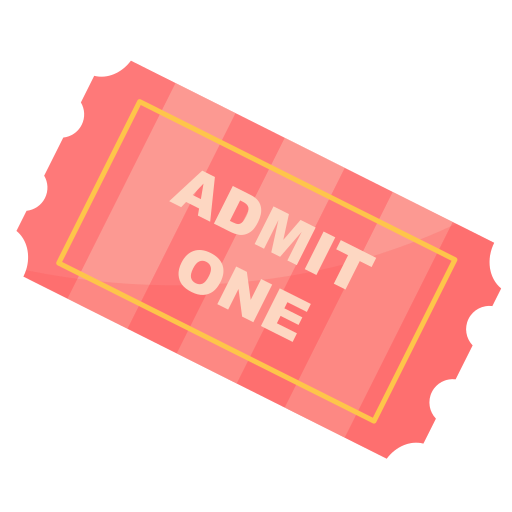 ticket Generic color fill icoon