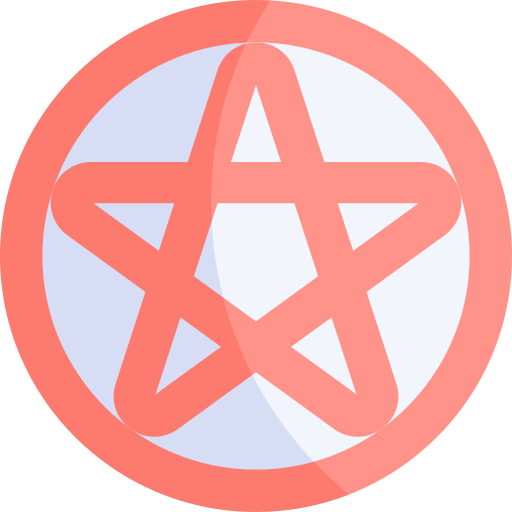 pentagram Kawaii Flat ikona