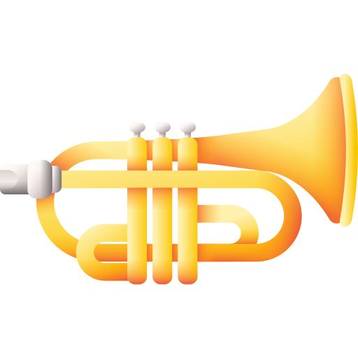 Trumpet 3D Color icon