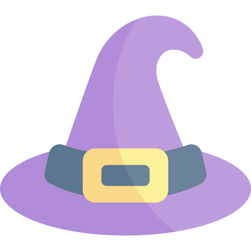 魔女の帽子 Kawaii Flat icon