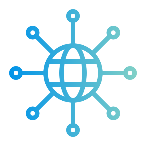 Networking Generic gradient outline icon