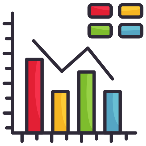 graph Generic Outline Color icon