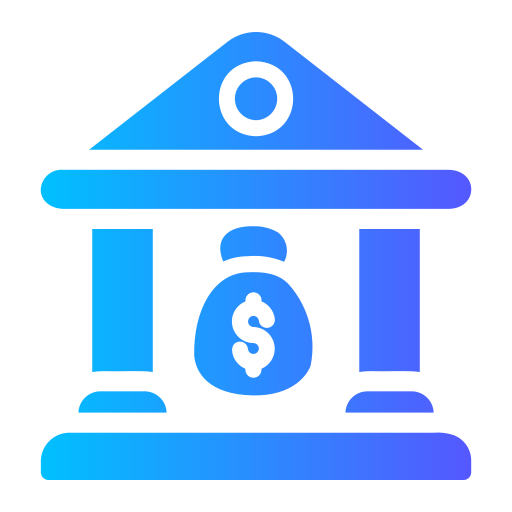 bank Generic Flat Gradient icoon
