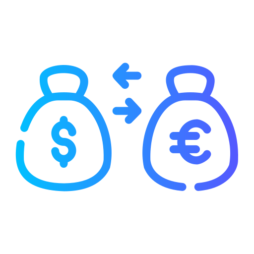 Currency Exchange Generic Gradient icon