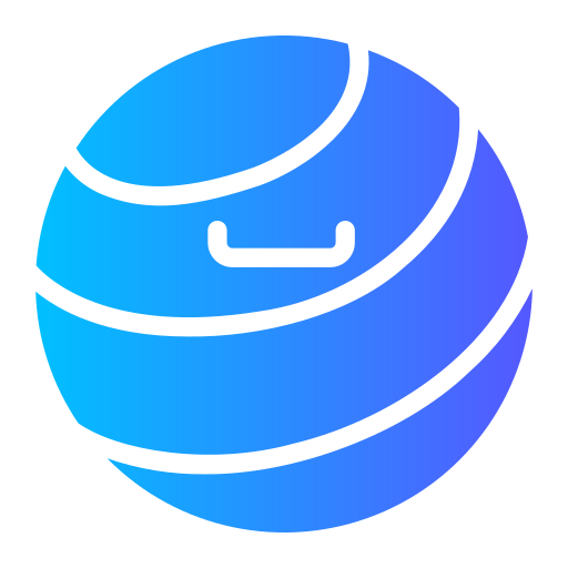 pelota de pilates Generic Flat Gradient icono