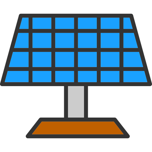 panneau solaire Generic Outline Color Icône