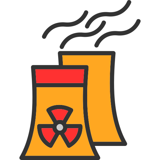 원자력 발전소 Generic Outline Color icon