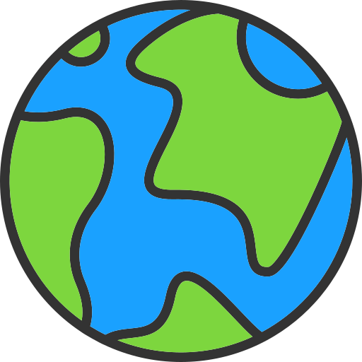 Земля Generic Outline Color иконка