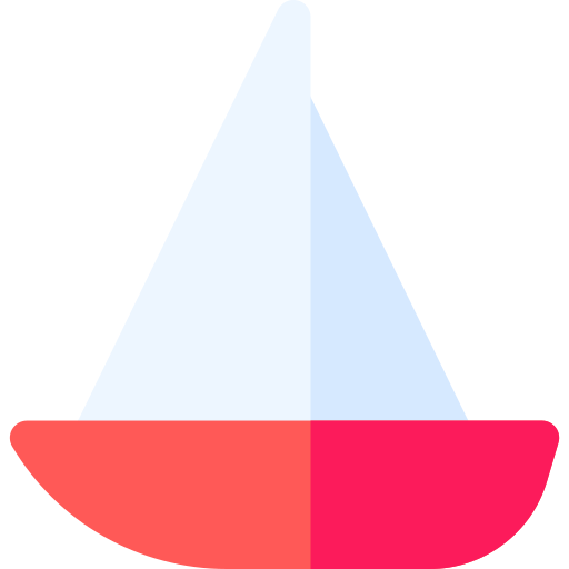 Sailboat Basic Rounded Flat icon