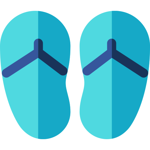 Flip flops Basic Rounded Flat icon