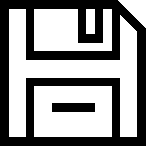 ディスケット Basic Straight Lineal icon