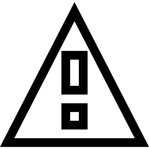 avvertimento Basic Straight Lineal icona