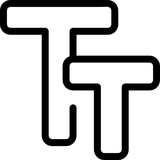 text Vitaliy Gorbachev Lineal icon