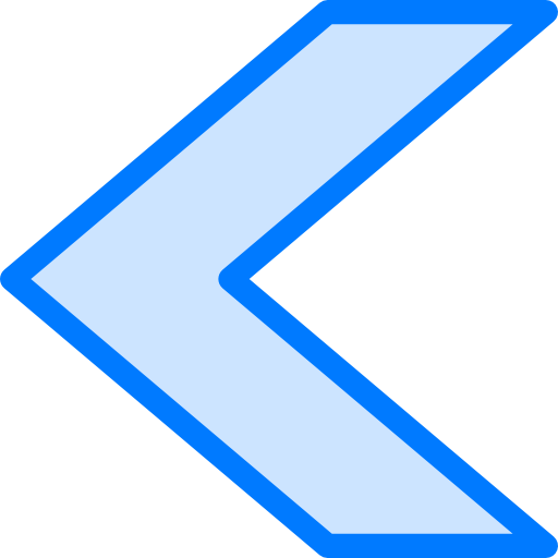 Left arrow Vitaliy Gorbachev Blue icon