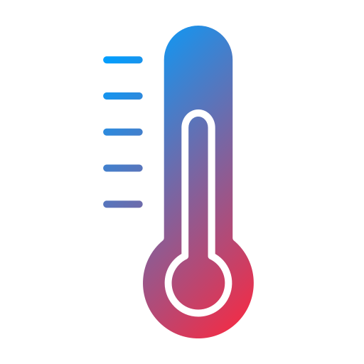 thermomètre Generic gradient fill Icône