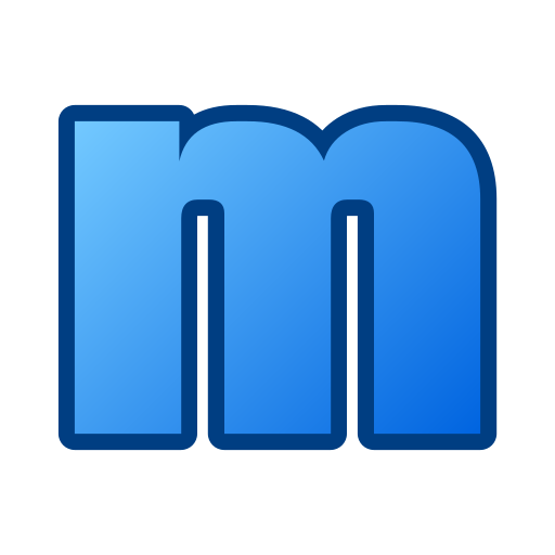 letra m Generic gradient lineal-color icono