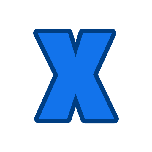 Letter x Generic color lineal-color icon