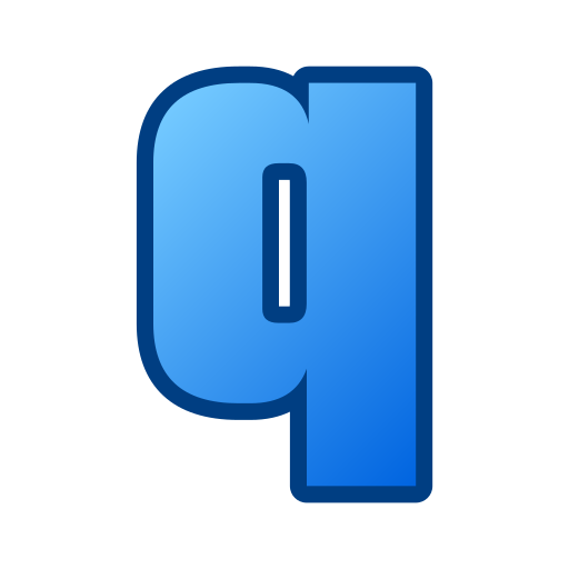 文字q Generic gradient lineal-color icon