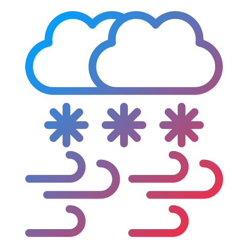 burza śnieżna Generic gradient outline ikona