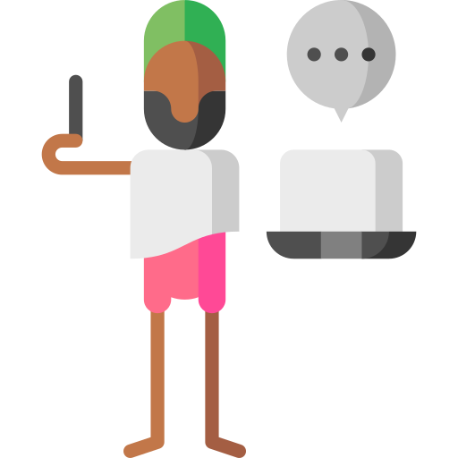 Blogger Puppet Characters Flat icon