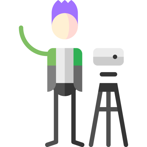 Phone Puppet Characters Flat icon