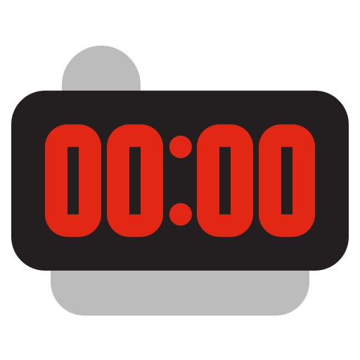 Digital watch Generic color fill icon