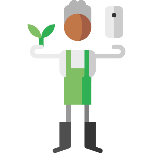 Gardening Puppet Characters Flat icon