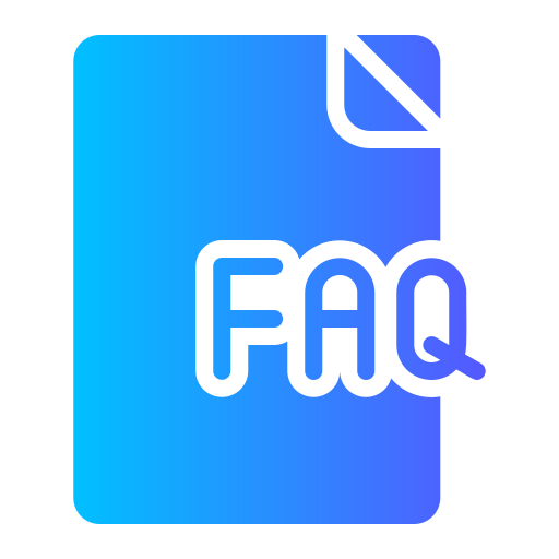 preguntas más frecuentes Generic Flat Gradient icono