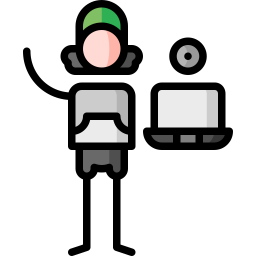 kamerka internetowa Puppet Characters Lineal Color ikona