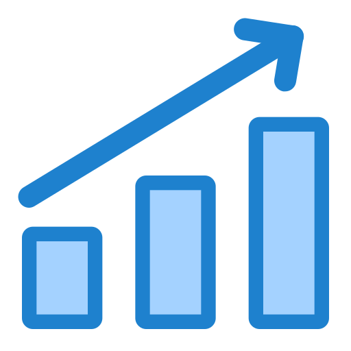 Growth graph Generic color lineal-color icon