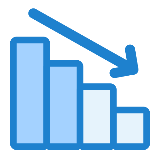 Decrease Generic color lineal-color icon