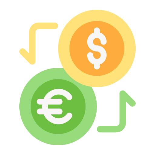 Currency Exchange Generic color fill icon