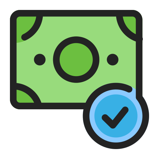 Money check Generic color lineal-color icon