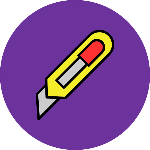 カッター Generic Outline Color icon