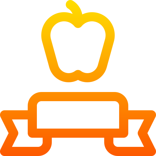 fruta Basic Gradient Lineal color icono