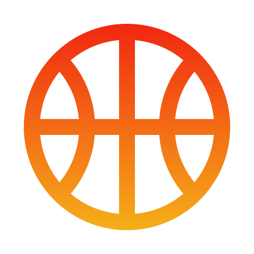 pallone da basket Generic Gradient icona
