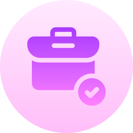 スーツケース Basic Gradient Circular icon