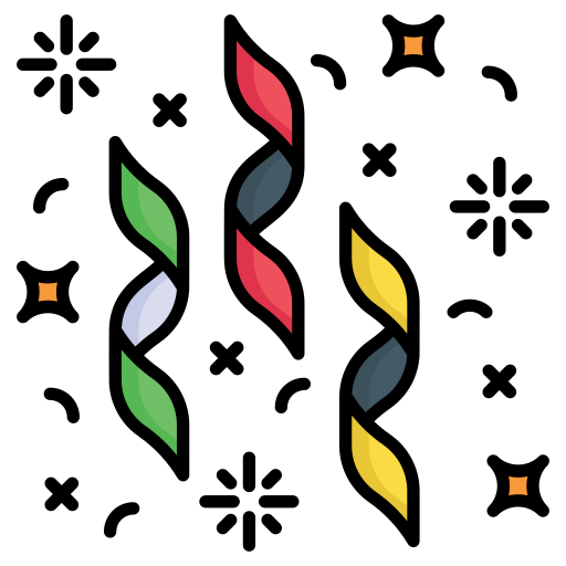 konfetti Generic color lineal-color ikona