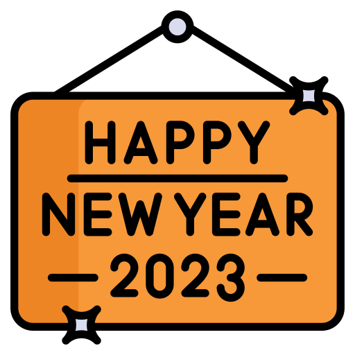 new year 2023 Generic color lineal-color Icône