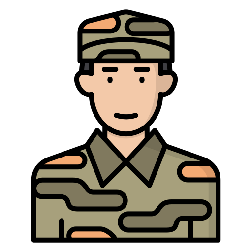 兵隊 Generic color lineal-color icon