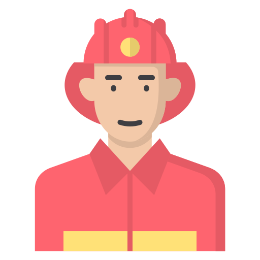 strażak Generic color fill ikona