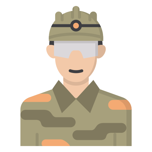 Żołnierz Generic color fill ikona