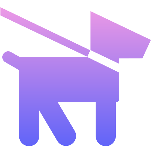 correa de perro Generic Flat Gradient icono