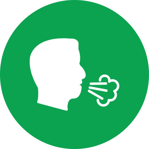 Dry cough Generic color fill icon